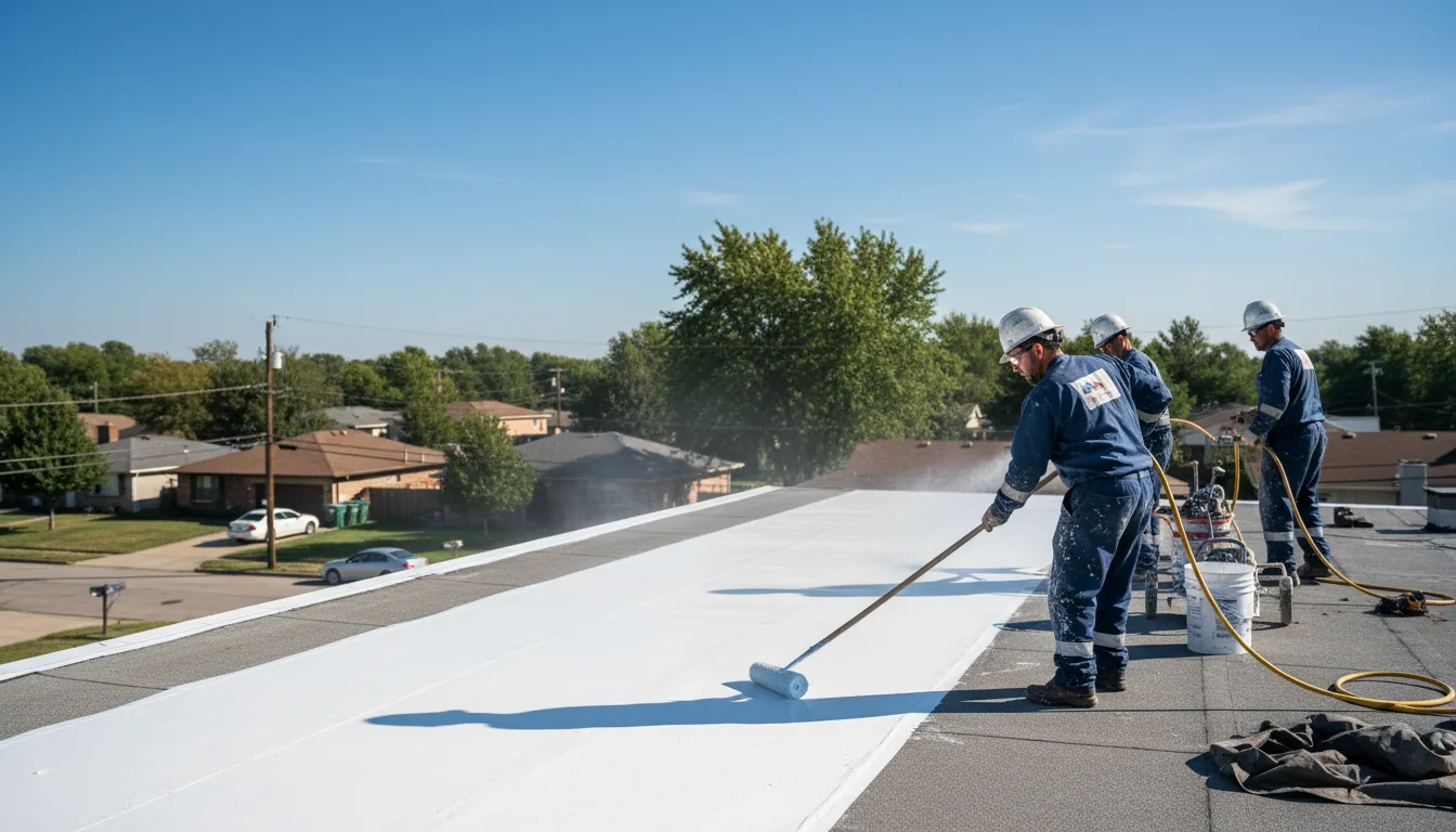 Commercial roof coating in Morrow, OH near me